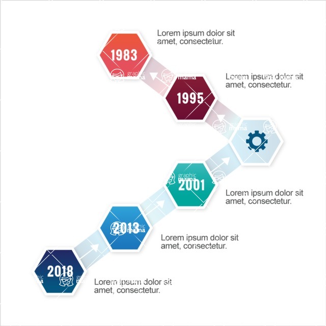 Infographic Templates Collection - Vector, Photoshop, PowerPoint, Google Slides - Corporate Timeline Infogrpahic Template Design Concept